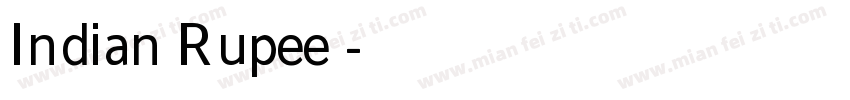 Indian Rupee 字体转换